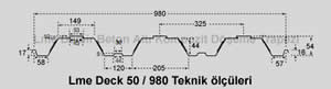 Beton Altı Lmedeck Trapez Sac Ölçüleri