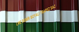 boyalı trapez sac